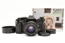 *Near Mint* Canon AE-1 program Black SLR Film Camera New FD 50mm f1.4 #4293