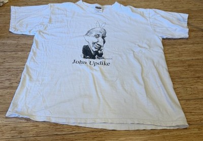 Writer John Updike Tee Shirt T-shirt 1994 Vtg XL Steven Cragg Largely Literary