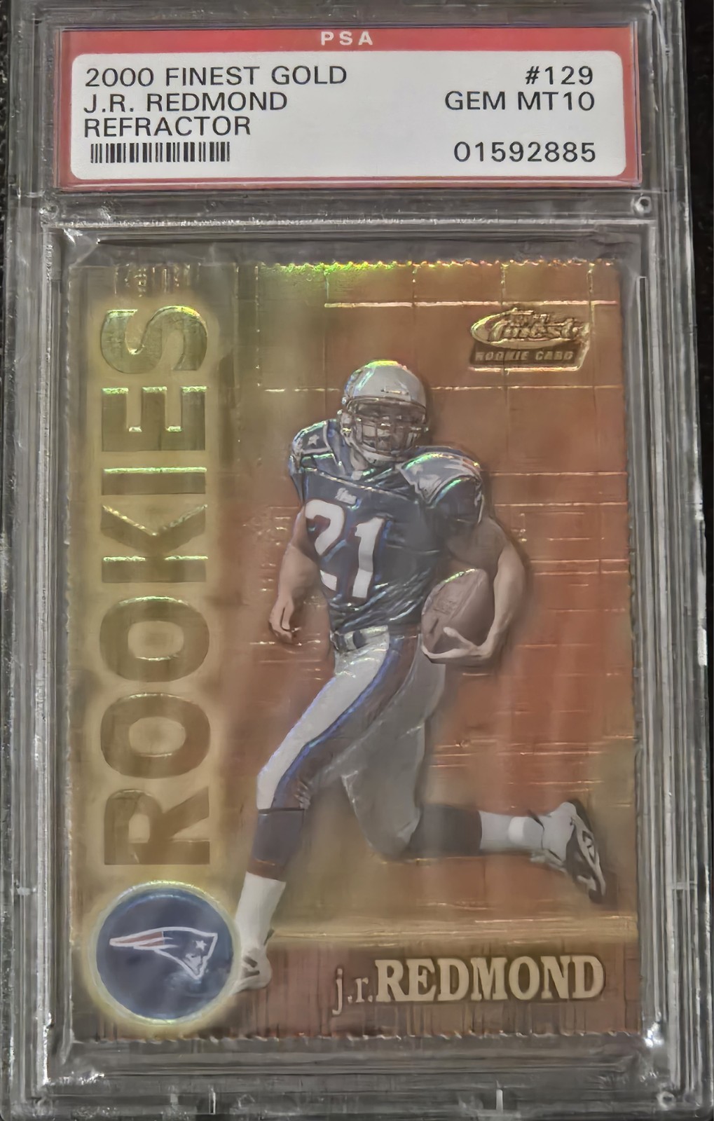 JR Redmond Finest #129 Gold Refractor