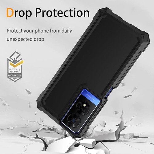 for TCL 50 XE 5G Phone Case 50 Nxtpaper Casewith Tempered Black  - Picture 5 of 7