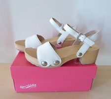Softclox Penny Holz-Sandalette*Leder*Damen Sommerschuh*weiß*Gr 40