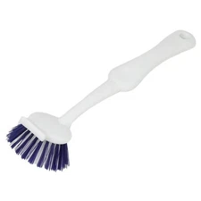 Chef Craft 9.5" Long Vegetable Scrubber Brush and Pan Cleaning Scraper