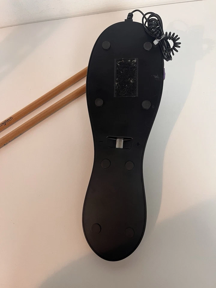 Logitech: Guitar Hero - Kick Pedal Foot Drum + Logitech Drumsticks - TESTED VGC - Image 3 of 3