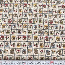 Vintage Little Quilts for Fabri-Quilt Kittens in Baskets Cotton by the HALF YARD