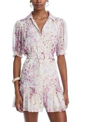 NEW Cinq à Sept Midsummer Bloom Halbini Elegant Dress size 12 retail $395 NWT