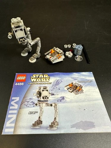 LEGO 4486 Star Wars Mini AT-ST & Snowspeeder Complete Set with Instructions