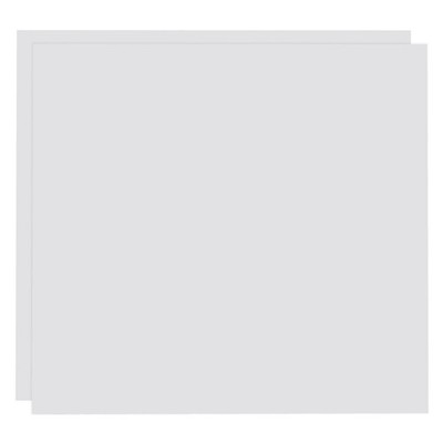 2 Pack ABS Plastic Sheet, 0.12'' Thick 12''x12'' Flexible Hard Plastic Sheet, White