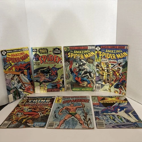 Vintage Mixed Marvel Comic books Lot Of 7~X Factor/Spider-Man/Thing/Sub Mariner/