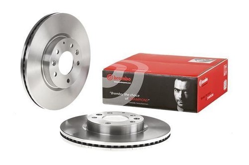 Front Brake Discs Internally Vented + Pads Service Kit Fits Mazda Mazda6 BREMBO - Picture 5 of 12