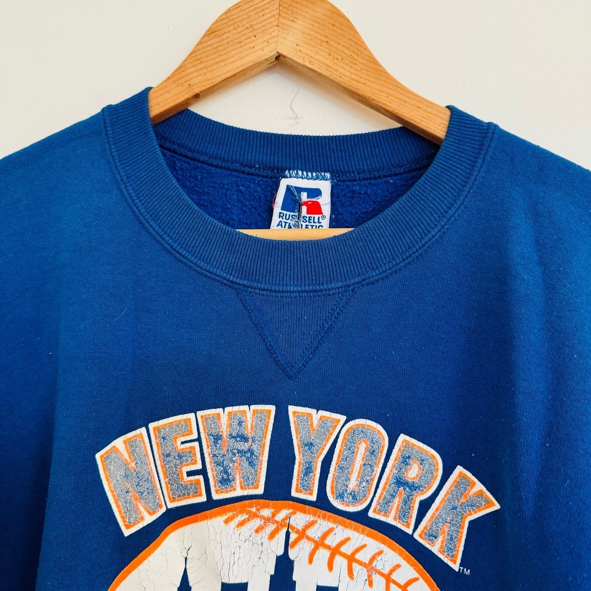 Russell Athletic VTG 90s New York Mets Blue Orange Amazin Russell Athletic VTG 90s New York Mets Blue Orange Amazin
