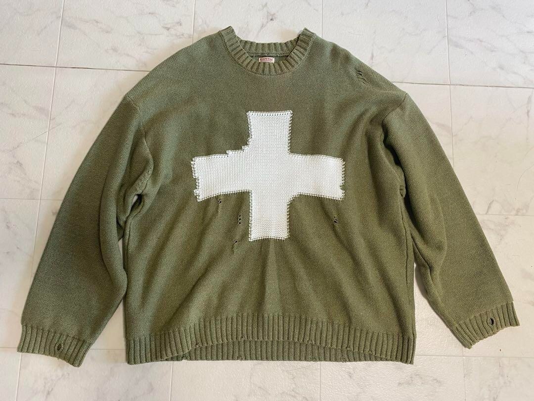 Kapital 5G Cross Knit Sweater Size L . | eBay