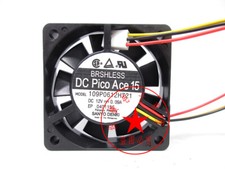 1pcs SANYO 109P0612H721 12V 0.09A 60  15mm 6015 3-wire axial fan 3pin