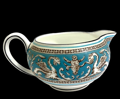 Wedgwood Creamer 146 Florentine Turquoise Rim Shape Dragons EXC!
