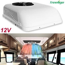 12V RV Air Conditioner with Heat Electric Rooftop Truck AC Kit Universal 8000BTU