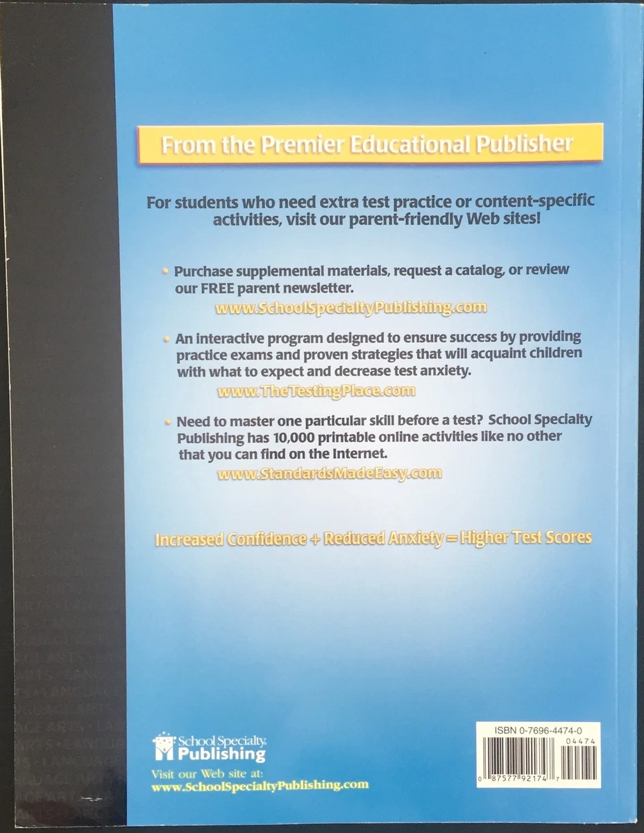 Language Arts Test Practice For Grade 4 9780769644745 | eBay