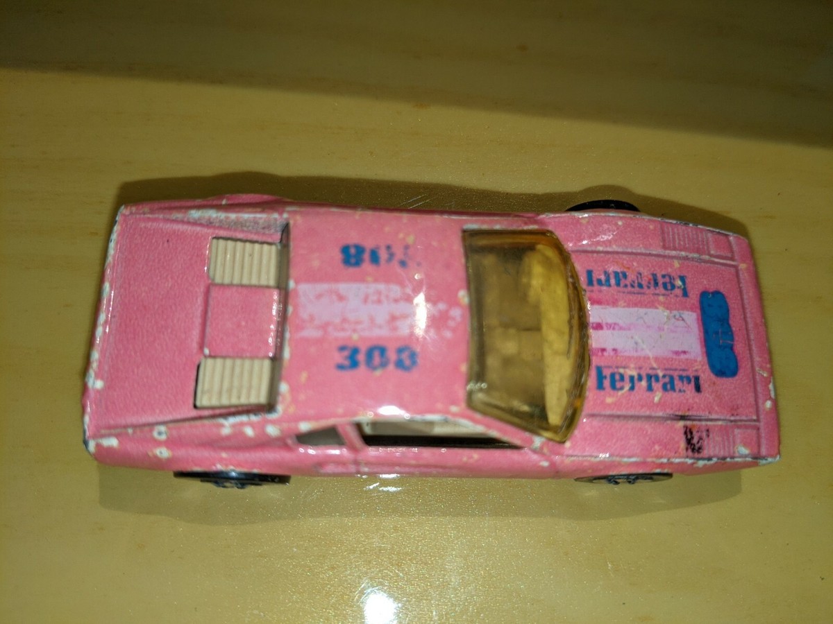 Vintage Hot Wheels Color Changer Pink Ferrari #308 1/64 rare