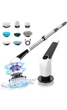 Electric Spin Scrubber,Cordless Cleaning Brush,Shower Cleaning Brush Long Handle