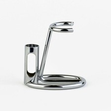 Safety Razor and Shaving Brush Stand Chrome