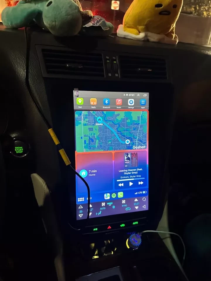 Radio de coche GPS estéreo de 12,8" 4+64 GB para Lexus GS300 GS350 GS330 2004-2011 Foto 3 de 4