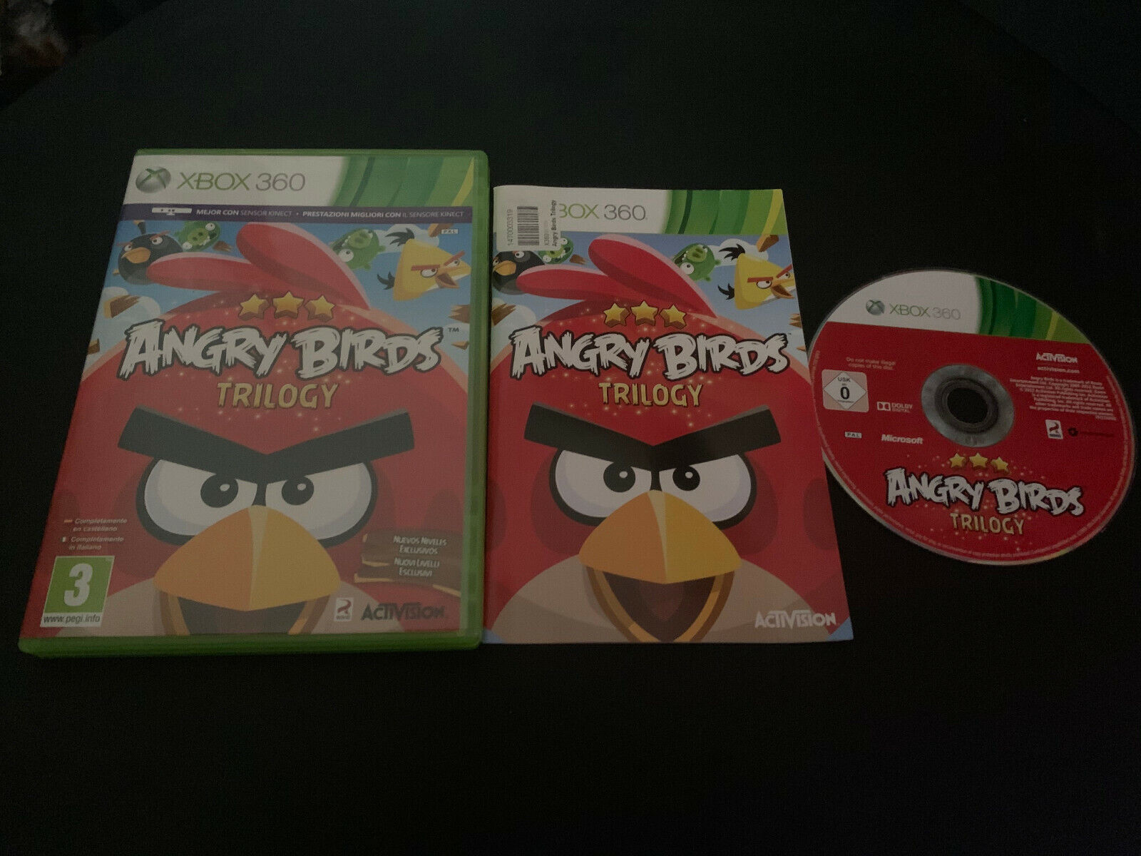 Angry Birds Trilogy Xbox 360 Pal Espagnol