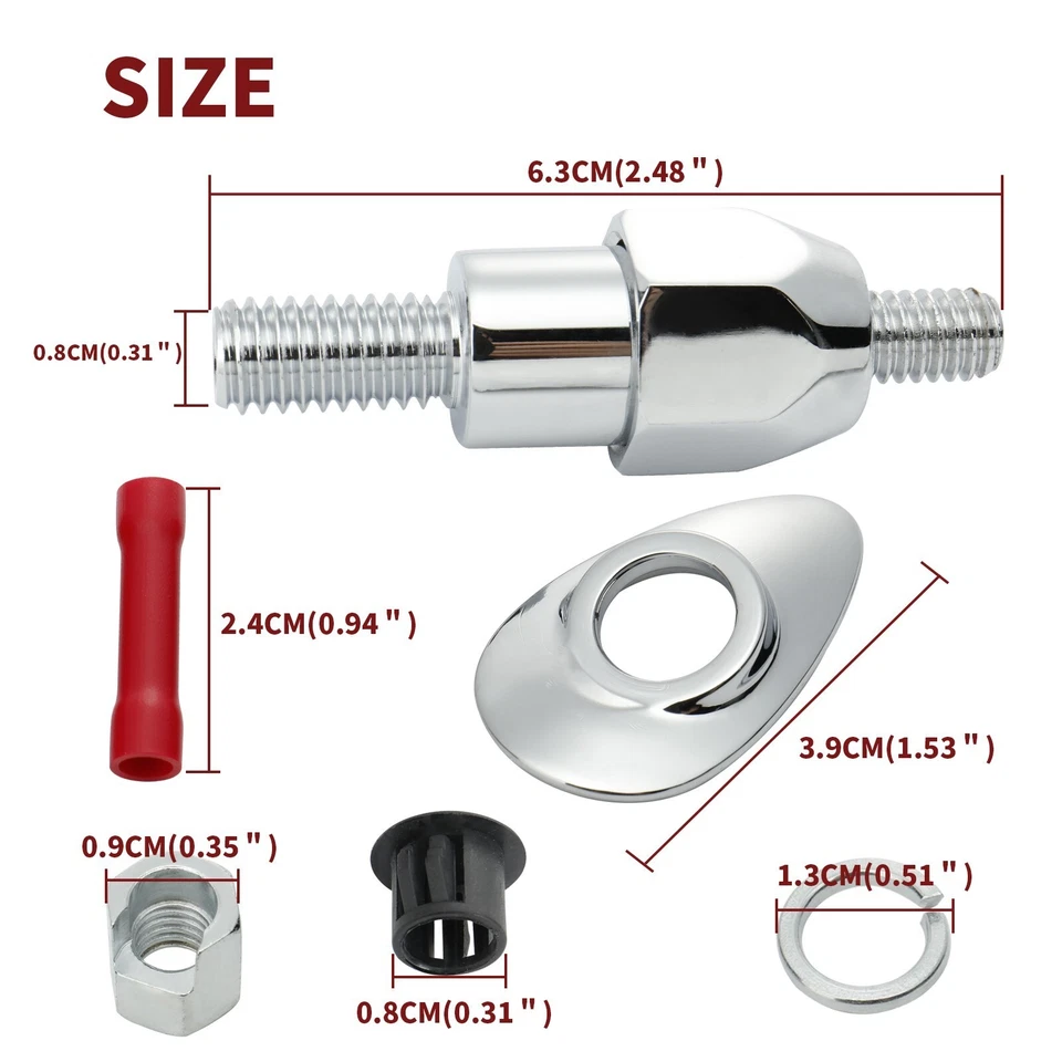 For Harley Rear Turn Signal Relocation Kit for Softail Fat Boy Springer 03-17 - Image 2 of 4