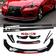 Front Bumper Lip Splitter Spoiler Side Skirt For Lexus IS250 IS300 IS350 Bod Kit