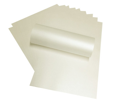 100 A4 ELFENBEIN PAPIER WANDERER MAJESTÄTISCH PERLMUTT SCHIMMER DOPPELSEITIG 120 G/M²  