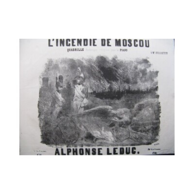 Leduc Alphonse DES FEUERS von Moskau Nanteuil Piano ca1850