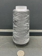 100G SILVER GREY COLOUR 2/80NM 100% VERY FINE SILK YARN SMOKE