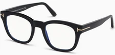 New Tom Ford Reading Glasses TF 5542-B 001 50-22 145 Large Black Frames Readers