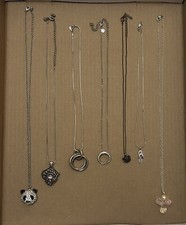 Lot Of Costume Fashion Jewelry Includes 12 Necklaces And 7 Bracelets