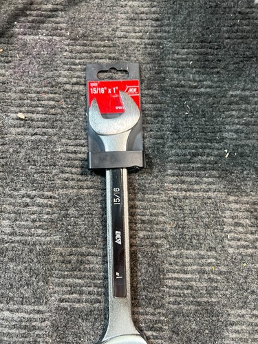(QTY 2) Ace Pro Series 15/16 in. X 1 in. SAE Open End Wrench 11 in. L 26008 - Picture 2 of 5