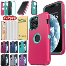 For Apple iPhone 15/15 Pro Max/15Plus Rugged Case Phone Cover / Screen Protector