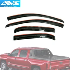 AVS 194995 In-Channel Vent Visor Rain Guards for Colorado / Canyon Crew Cab