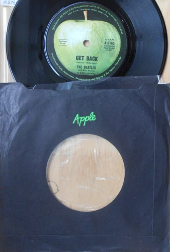 Beatles ORIG OZ 45 Get back VG+ ’69 Apple A-8763 Lennon McCartney
