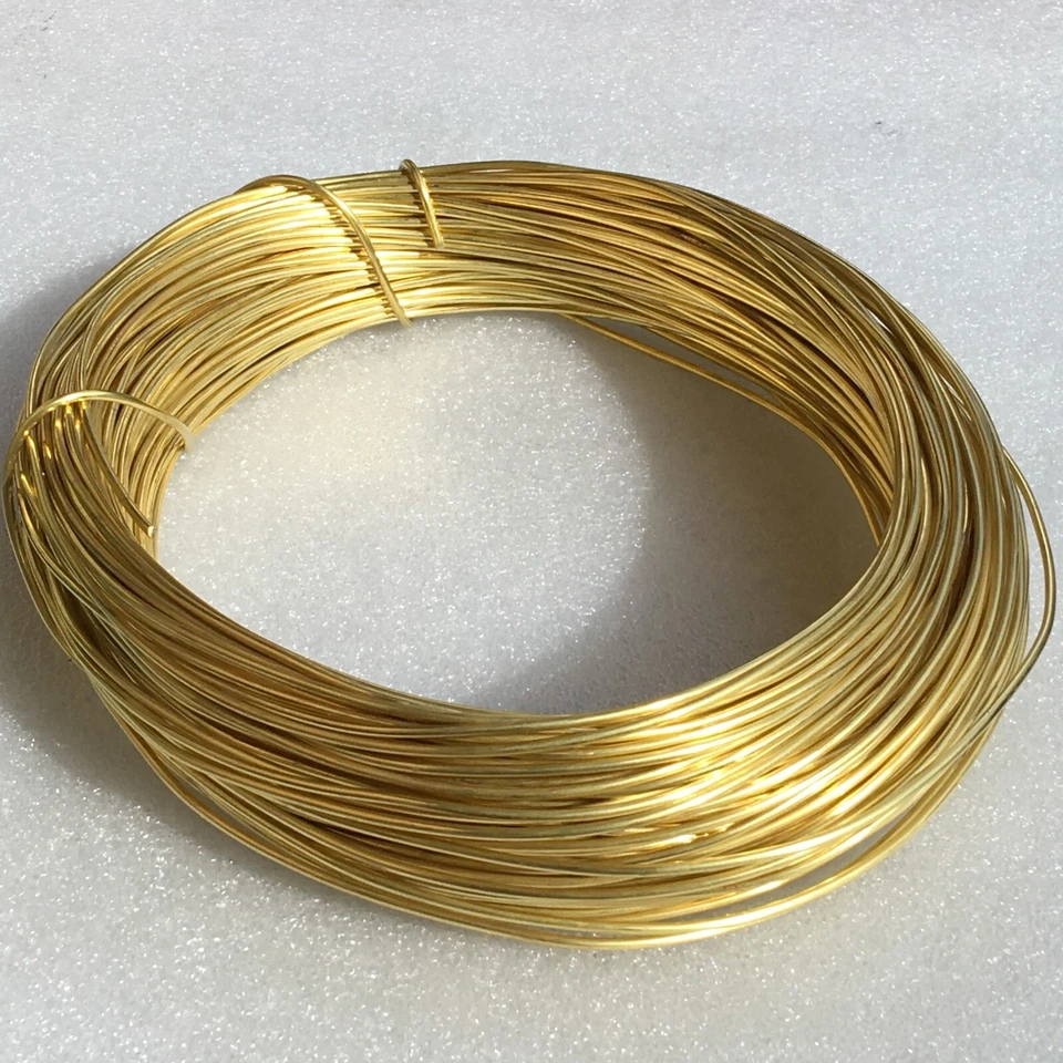 5, 30, 50mtr x 2mm Brass Wire Bare Uncoated Crafts Model Jewellery Hobbies Solid - image 4 of 4