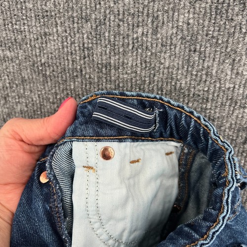GAP Kids Girls Barrel Jeans Size 10 High Rise Ankle Adjustable Waist Cotton EUC - Picture 13 of 13