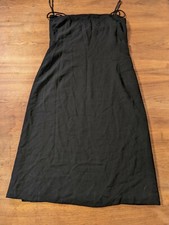 Anne Klein Womans Vintage Pin Up Retro Perfect Black Dress 100% Wool US/14