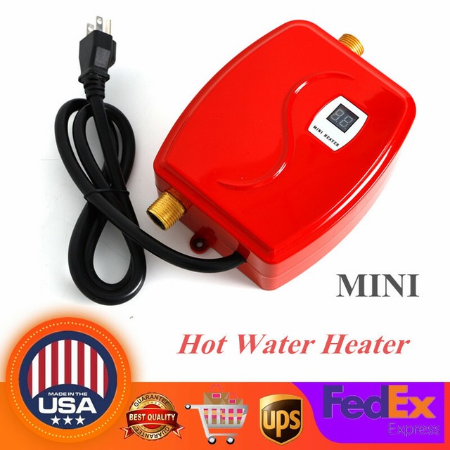 110V Mini Instant Electric Hot Water Heater Shower Kitchen Red eBay