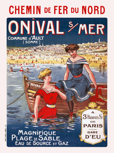 Affiche chemin de fer Nord - Onival-sur-Mer - Imagen 1 de 2