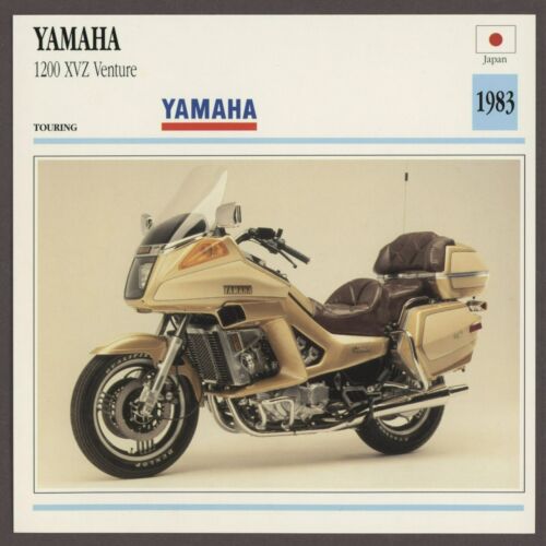 Yamaha 1983 1200 XVZ Venture  Edito Service Atlas Motorcycle Card - Picture 1 of 1