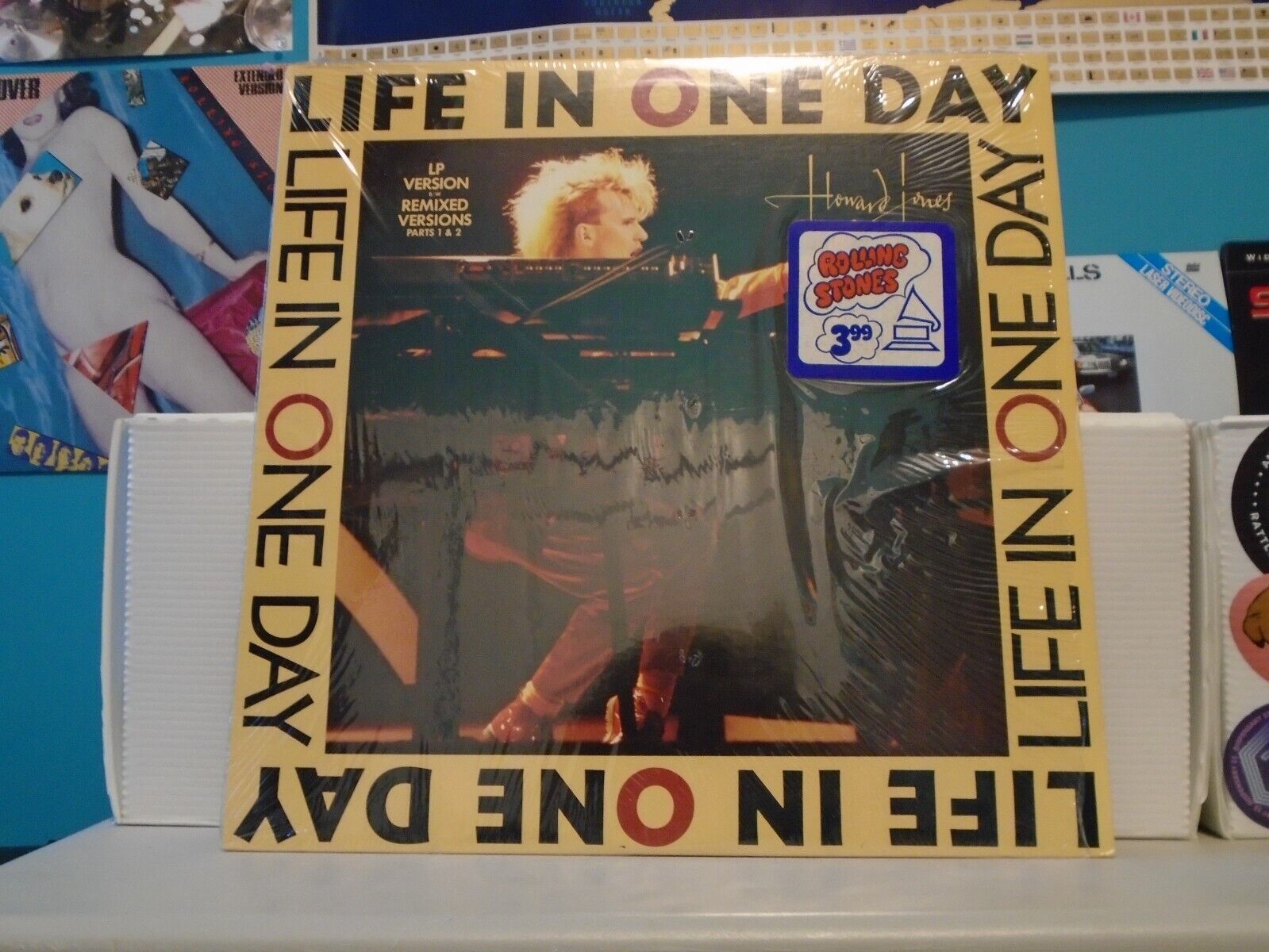 HOWARD JONES-Life In One Day-12" Vinyl LP-In Shrink-1985 Elektra-3 Mixes