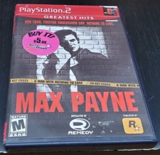 Max Payne (Sony PlayStation 2, 2001) w/ manual