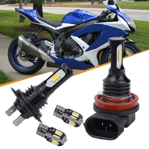 LED Headlight Parking Light Bulbs for Suzuki GSXR 600 750 2011 2020 Set