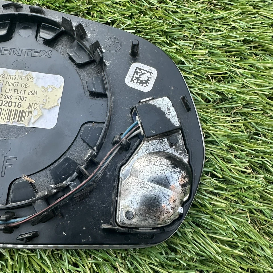 Espejo retrovisor izquierdo punto ciego de vidrio 15-23 OEM Mercedes W205 W213 W222 W253 C E S GLC Foto 4 de 4