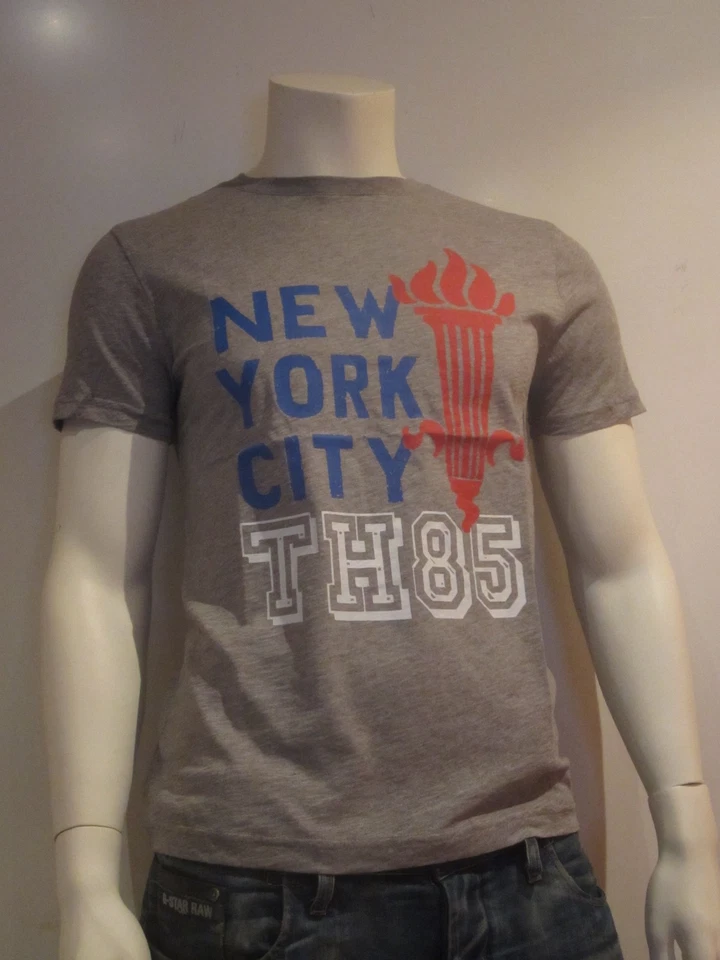 Tommy Hilfiger Denim Dean T-shirt Gr. L pour Hommes À Motif Imprimé Rouge