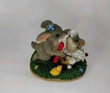 NIB Fitz & Floyd Charming Tails "WASH AWAY THOSE WORRIES" Figurine 89/111