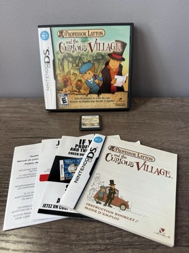Professor Layton & the Curious Village - Nintendo DS Tested & Works
