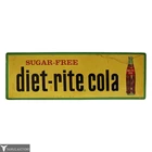 Vintage Diet-Rite Cola Sugar-Free Soda Pop Metal Advertising Sign