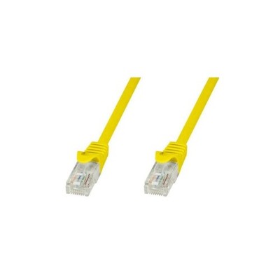 Patchcord Cat5e UTP 0,25m gelb CCA ICOC CCA5U-0025-YET